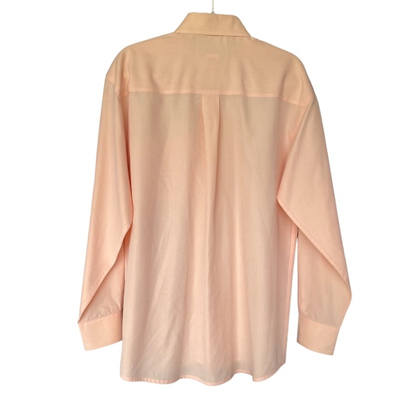 Wrangler George Strait Cowboy Cut Collection Light Peach Button Up Shirt - Picture 2 of 10